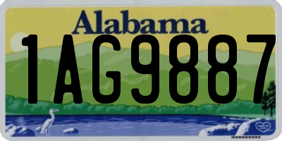 AL license plate 1AG9887
