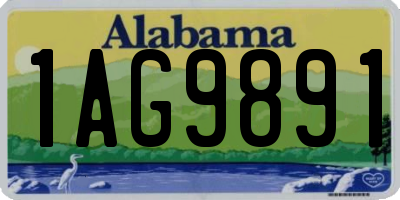 AL license plate 1AG9891