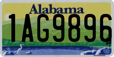 AL license plate 1AG9896