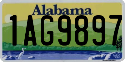 AL license plate 1AG9897
