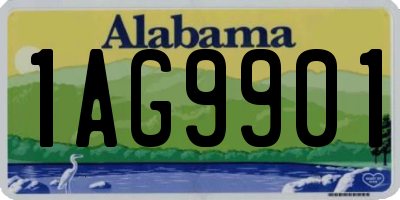 AL license plate 1AG9901