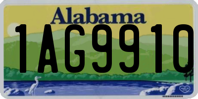 AL license plate 1AG9910