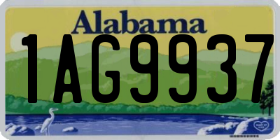 AL license plate 1AG9937