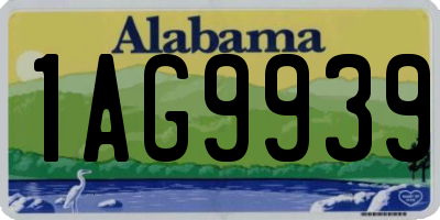 AL license plate 1AG9939