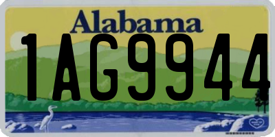 AL license plate 1AG9944