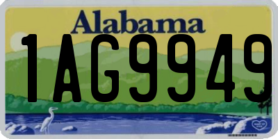 AL license plate 1AG9949