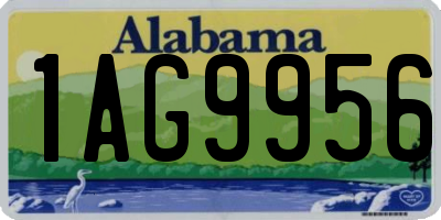 AL license plate 1AG9956