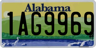 AL license plate 1AG9969