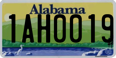 AL license plate 1AH0019