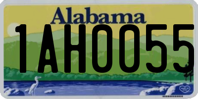 AL license plate 1AH0055