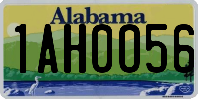 AL license plate 1AH0056