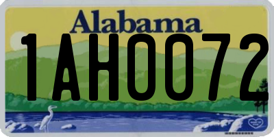 AL license plate 1AH0072