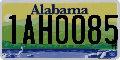 AL license plate 1AH0085