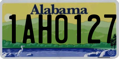AL license plate 1AH0127
