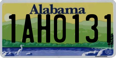 AL license plate 1AH0131