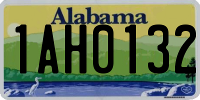 AL license plate 1AH0132