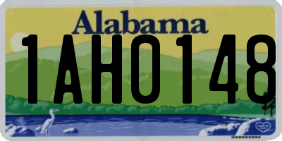 AL license plate 1AH0148