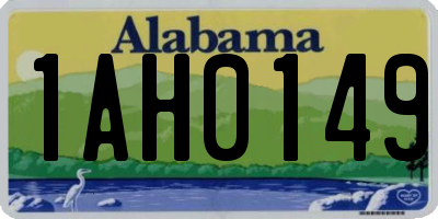 AL license plate 1AH0149