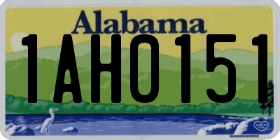 AL license plate 1AH0151