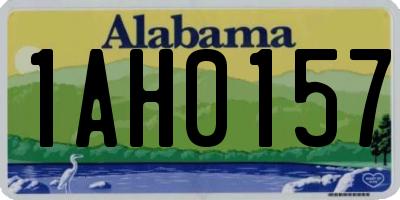AL license plate 1AH0157