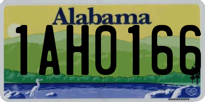 AL license plate 1AH0166