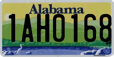 AL license plate 1AH0168