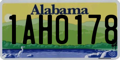 AL license plate 1AH0178