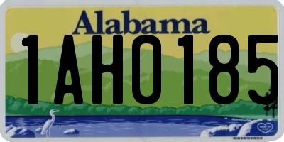 AL license plate 1AH0185