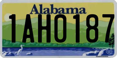 AL license plate 1AH0187