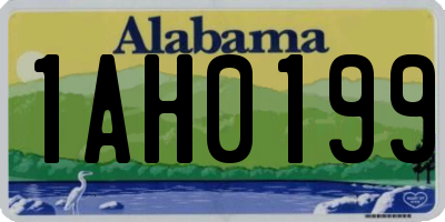 AL license plate 1AH0199