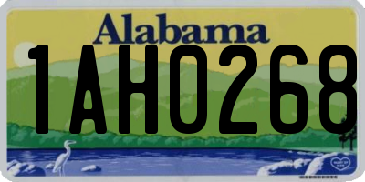 AL license plate 1AH0268