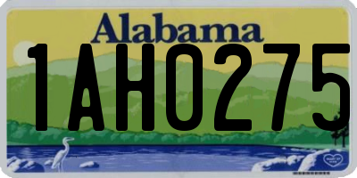 AL license plate 1AH0275