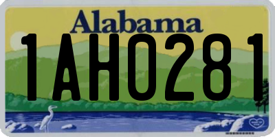 AL license plate 1AH0281