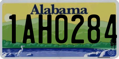 AL license plate 1AH0284