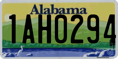 AL license plate 1AH0294