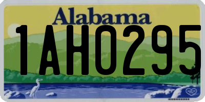 AL license plate 1AH0295