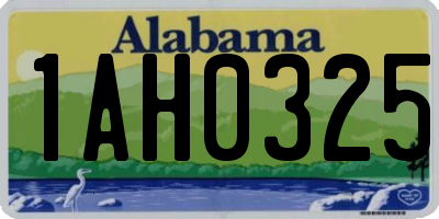 AL license plate 1AH0325