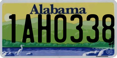 AL license plate 1AH0338