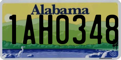 AL license plate 1AH0348