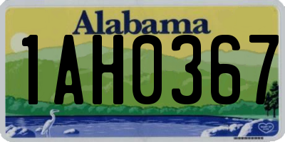 AL license plate 1AH0367