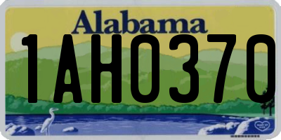 AL license plate 1AH0370
