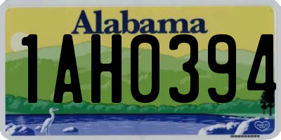 AL license plate 1AH0394