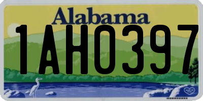 AL license plate 1AH0397