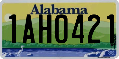 AL license plate 1AH0421