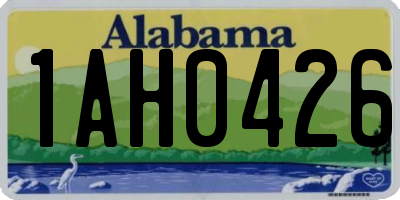 AL license plate 1AH0426