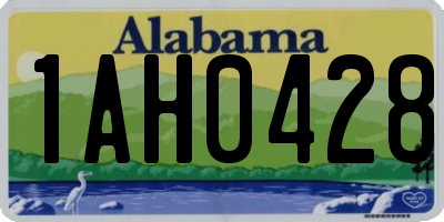 AL license plate 1AH0428