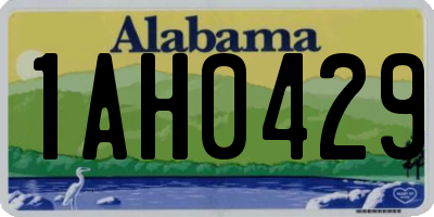 AL license plate 1AH0429