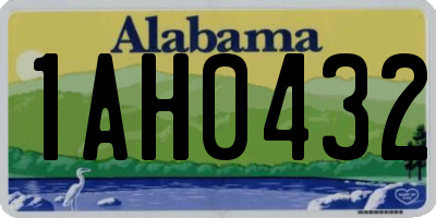 AL license plate 1AH0432