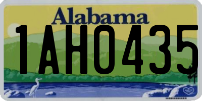 AL license plate 1AH0435