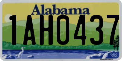 AL license plate 1AH0437
